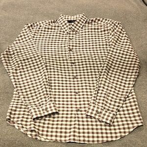 Men's Brown Checkered Shirt